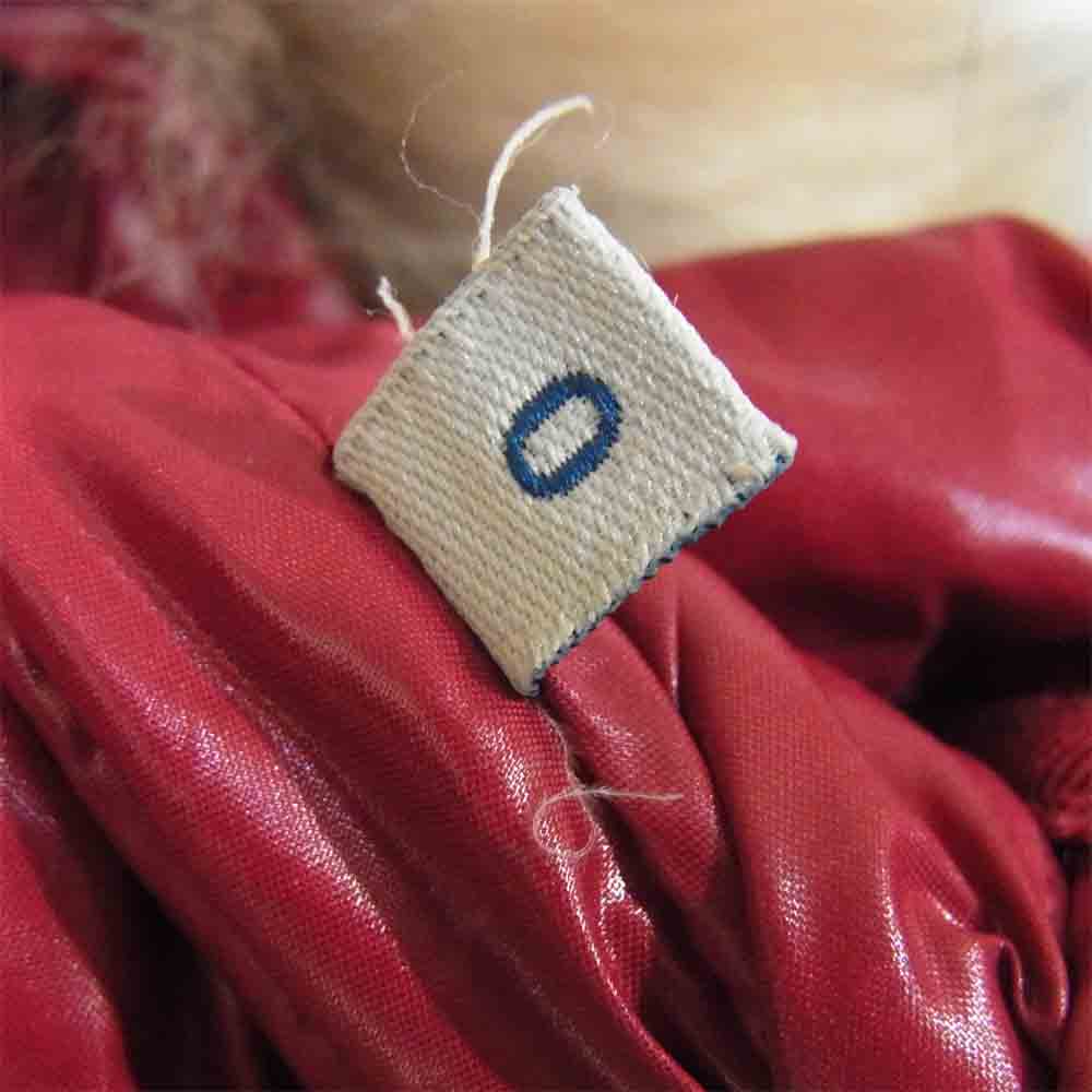 MONCLER モンクレール ARMOISE アルモワーズ ファー ダウン ジャケット レッド系【中古】