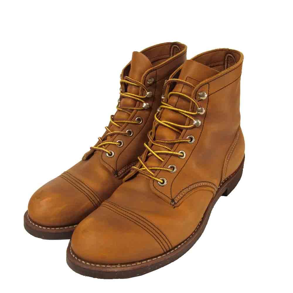 RED WING レッドウィング 8112 アイアンレンジ レースアップ ブーツ レザー ブラウン系 27cm【中古】