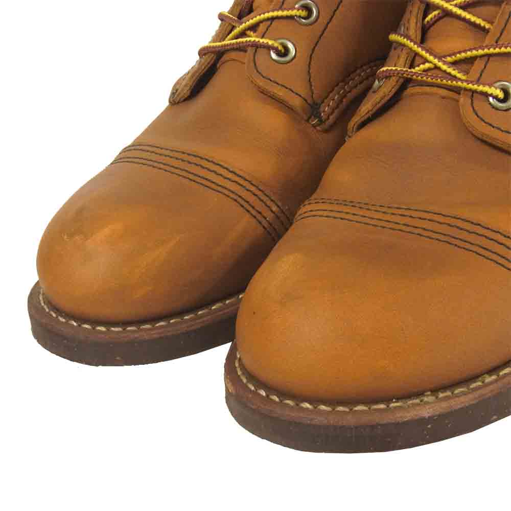 RED WING レッドウィング 8112 アイアンレンジ レースアップ ブーツ レザー ブラウン系 27cm【中古】