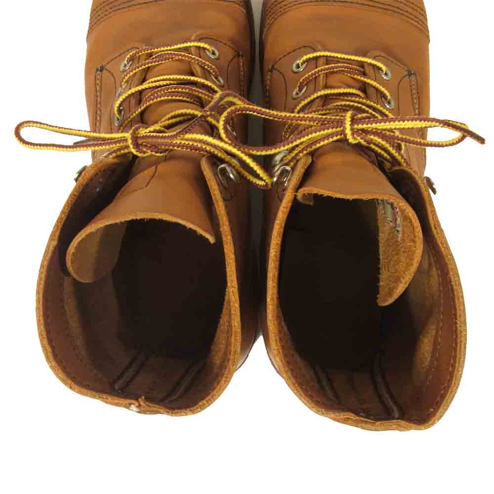 RED WING レッドウィング 8112 アイアンレンジ レースアップ ブーツ レザー ブラウン系 27cm【中古】