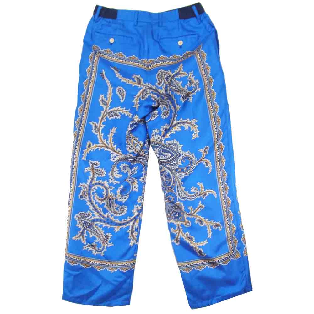 Sacai サカイ 13-00516M ペイズリー ワイド ブルー系 1【中古】