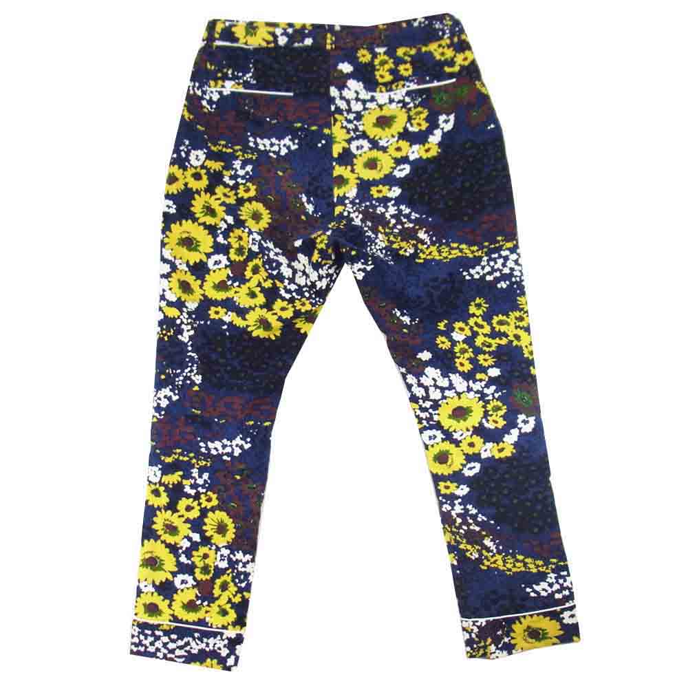 Sacai サカイ M18-01743M Floral-Print Cotton-Corduroy pants フラワープリントコットン マルチカラー系 1【中古】