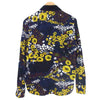 Sacai サカイ 18-01742 Floral-Print Cotton-Corduroy Shirt フラワープリントコットン ネイビー系 2【中古】