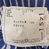 Sacai サカイ 18SS 18-01571M ベルト付き ライン デザイン コットン ストライプ シャツ ブルー系 2【中古】