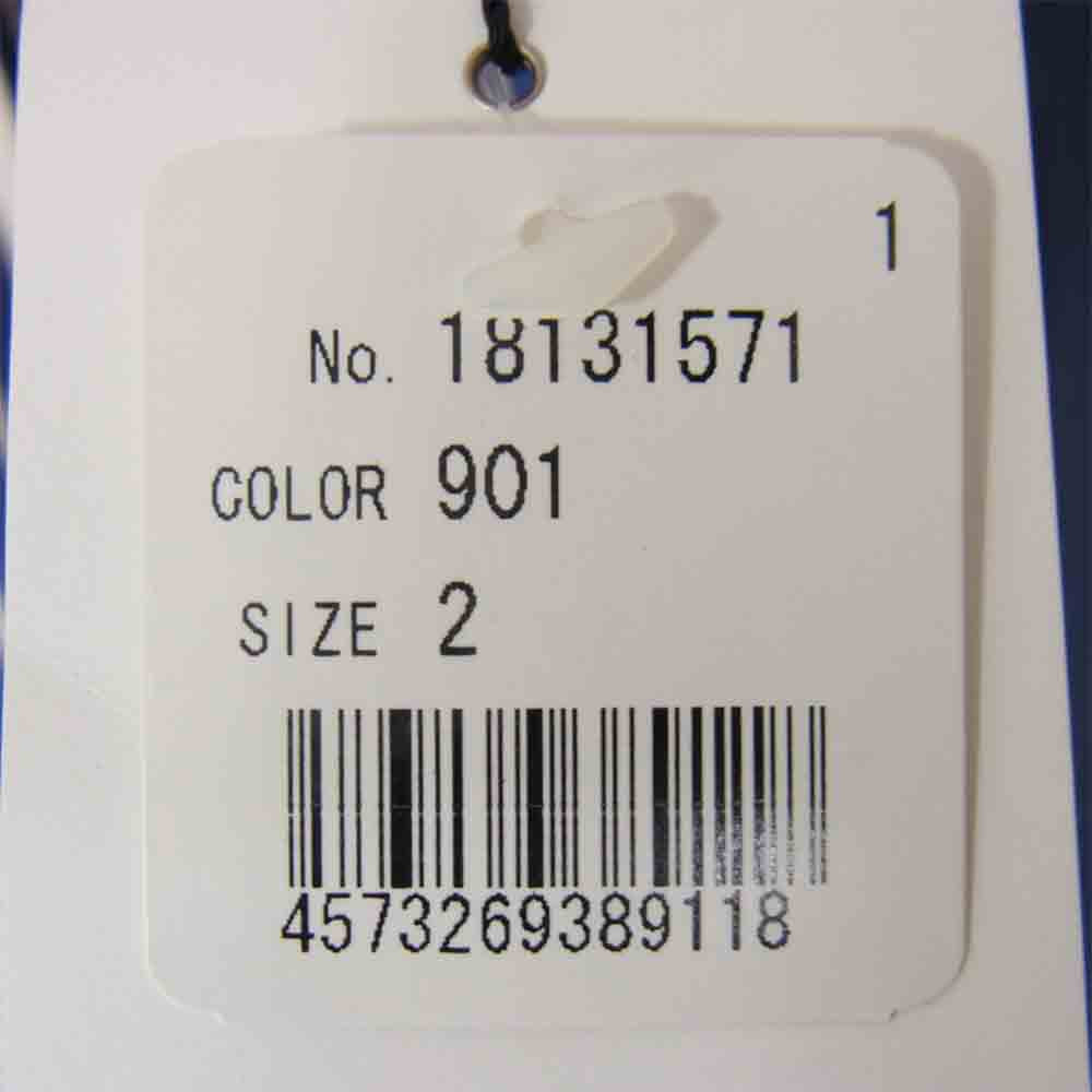 Sacai サカイ 18SS 18-01571M ベルト付き ライン デザイン コットン ストライプ シャツ ブルー系 2【中古】