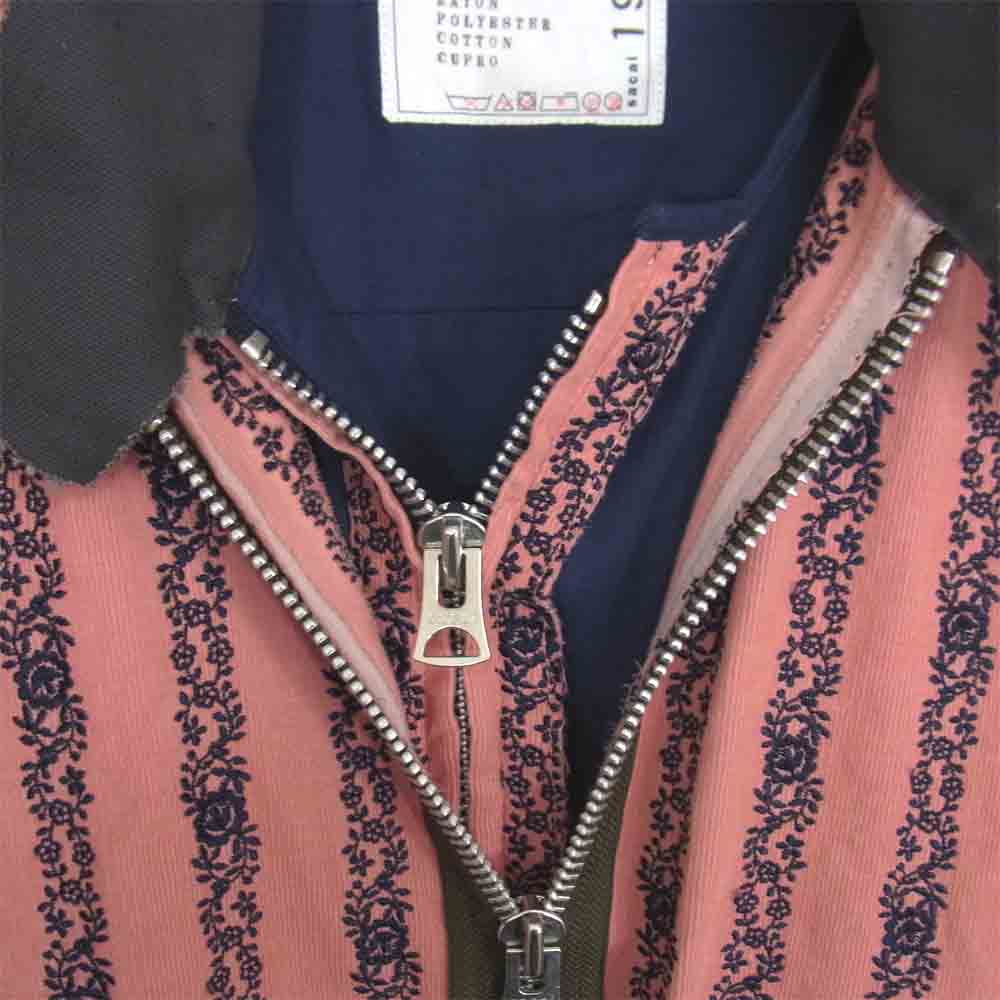 Sacai サカイ 19-01940M FLORAL EMBROIDERED CORDUROY JACKET フローラル コーデュロイ ブルゾン ピンク系 2【中古】