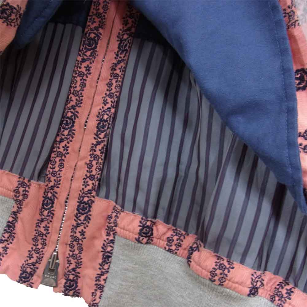 Sacai サカイ 19-01940M FLORAL EMBROIDERED CORDUROY JACKET フローラル コーデュロイ ブルゾン ピンク系 2【中古】