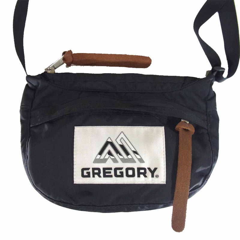 GREGORY グレゴリー TEENY SATCHEL BOLD ティーニー サッチェル ボールド ビッグロゴ ブラック系【中古】