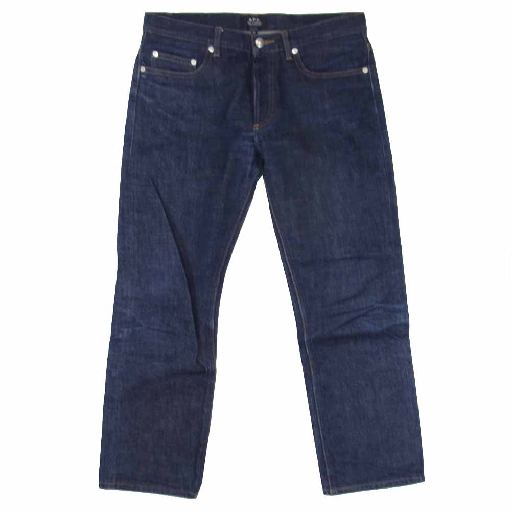 A.P.C. アーペーセー ボタンフライ 赤耳 ジーンズ インディゴブルー系 30【中古】