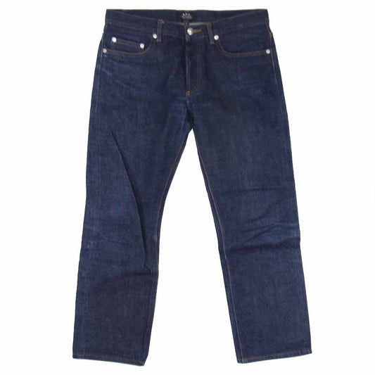 A.P.C. アーペーセー ボタンフライ 赤耳 ジーンズ インディゴブルー系 30【中古】