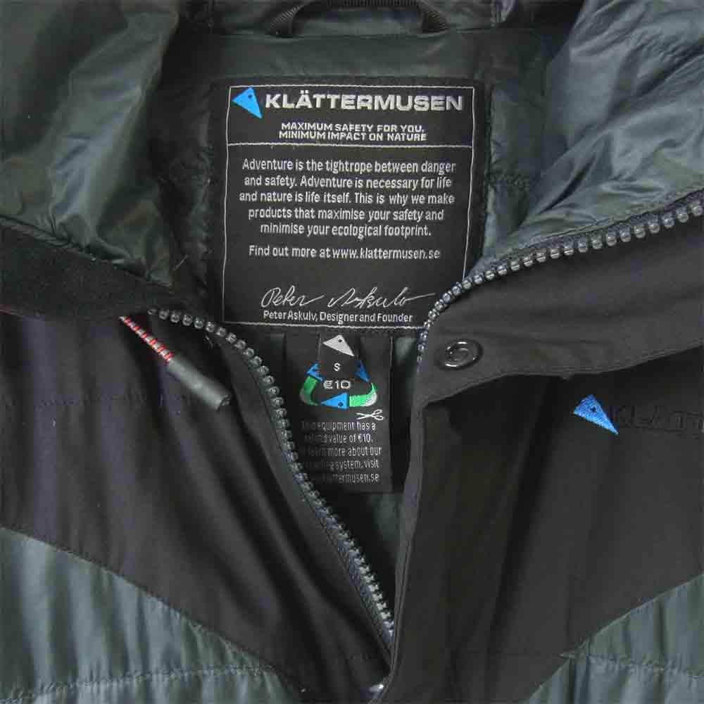 KLATTERMUSEN クレッタルムーセン Atle Jacket アトレ ダウンジャケット カーキ系 S【中古】