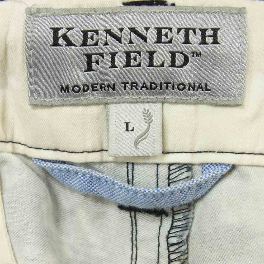 ケネスフィールド 花柄 総柄 ベイカー パンツ グレー系 ブルー系 L【中古】