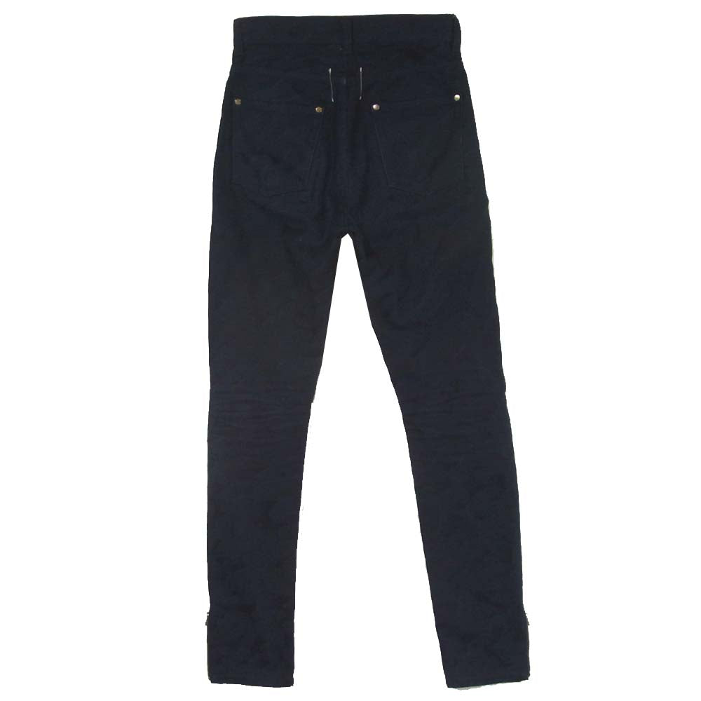 タカヒロミヤシタザソロイスト 0005SS17 Lone star basic skiny jean 裾ジップ スキニー パンツ インディゴブルー系 46【中古】