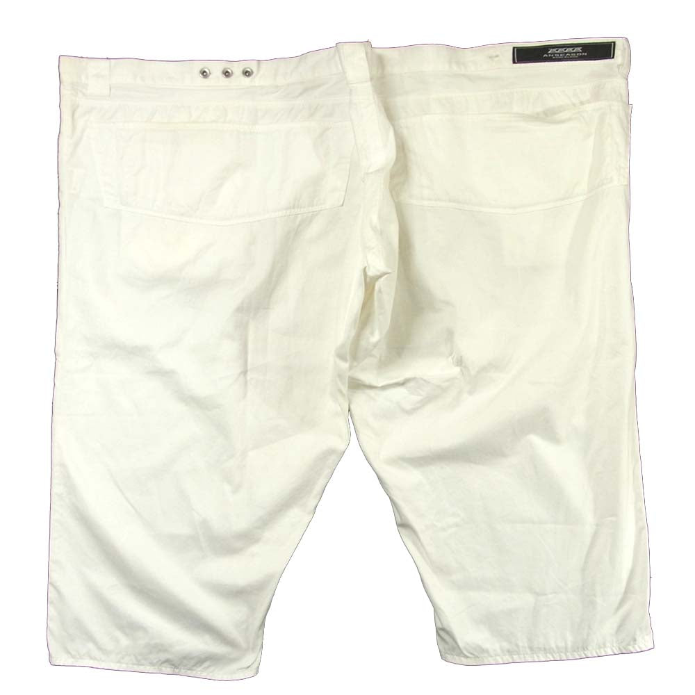 アンシーズンアンリアレイジ ワイドショート パンツ ホワイト系 48【中古】