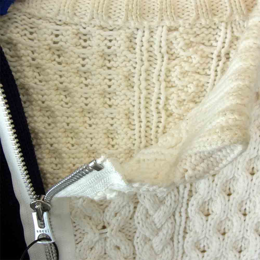 Sacai サカイ 19-01925M ニット 切替 ライダース ジャケット 日本製