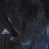 Sacai サカイ 18AW 18-01815M ドッキング ファー コート フード レザー ロング カーキ×ネイビー系 1【中古】