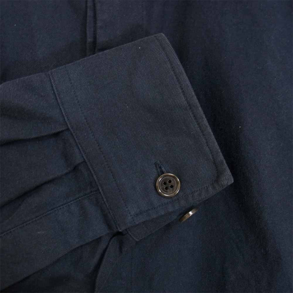 DRIES VAN NOTEN ドリスヴァンノッテン COOPER サイド ベルト ドッキン グシャツ ネイビー系 46【中古】