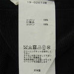 Sacai サカイ 19AW 19-02073M apron front couduroy trousers エプロン コーデユロイ パンツ ブラック系 1【中古】