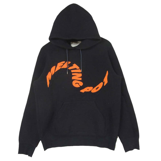 Sacai サカイ 19-0001S Melting Pot メルティング ポット プルオーバー パーカー ダークネイビー系 2【中古】
