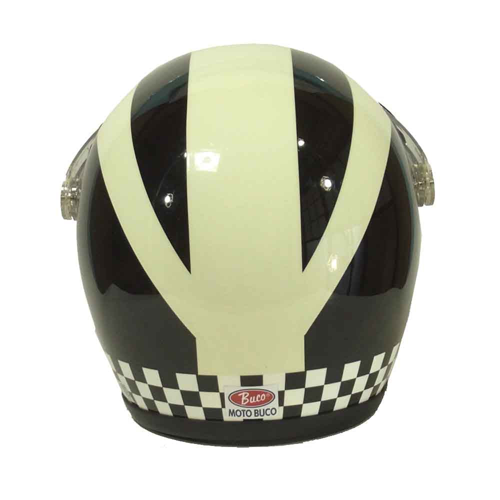 BUCO ブコ ジェット ヘルメット シールド チェッカー フラッグ トイズマッコイ ブラック系 M 58～60【中古】