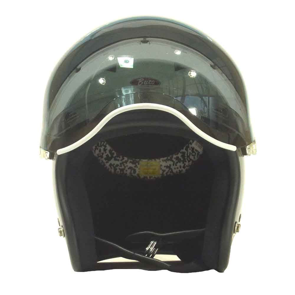 BUCO ブコ ジェット ヘルメット シールド チェッカー フラッグ トイズマッコイ ブラック系 M 58～60【中古】