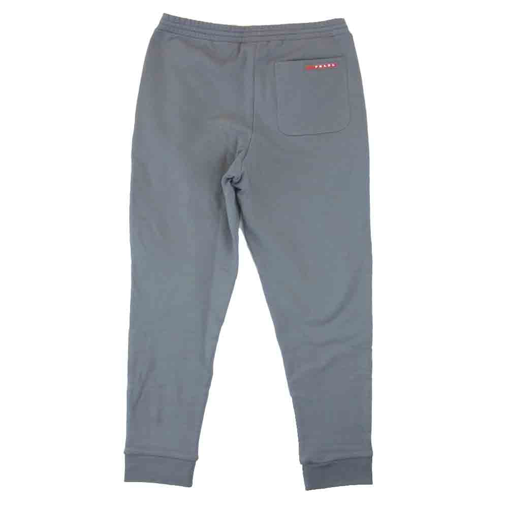 PRADA プラダ 3840 国内正規品 コットン リブ スウェット パンツ グレー系 S【美品】【中古】