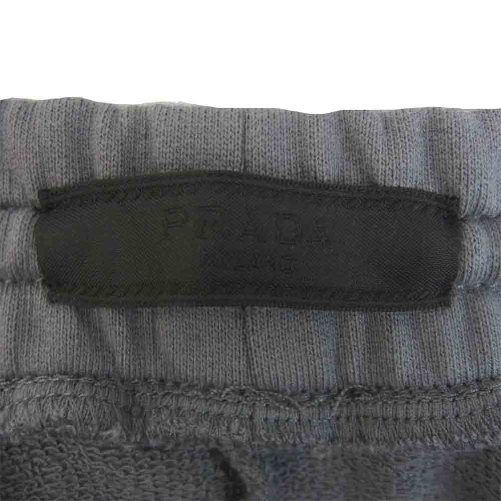 PRADA プラダ 3840 国内正規品 コットン リブ スウェット パンツ グレー系 S【美品】【中古】