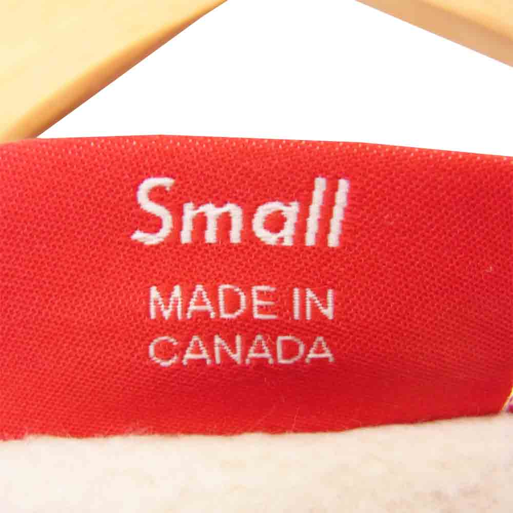 Supreme シュプリーム 20AW Aerial Crewneck 裏起毛 エアリアル クルーネック プリント スウェット オフホワイト系 Small【美品】【中古】