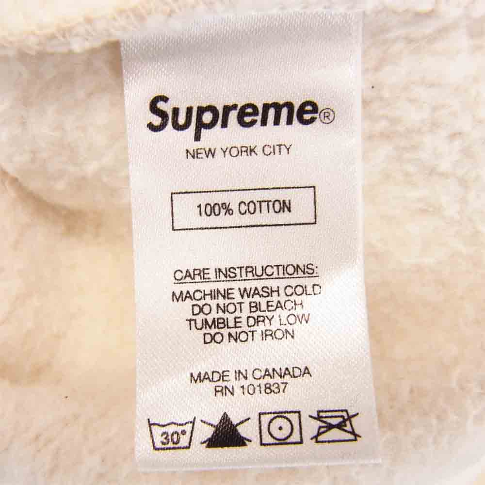 Supreme シュプリーム 20AW Aerial Crewneck 裏起毛 エアリアル クルーネック プリント スウェット オフホワイト系 Small【美品】【中古】