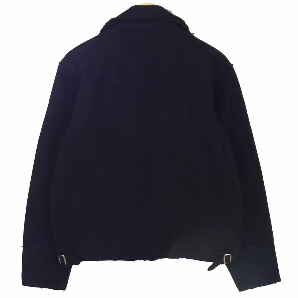 INDIAN MOTOCYCLE インディアン モトサイクル メルトンウール スポーツ ジャケット ブラック系 38【中古】