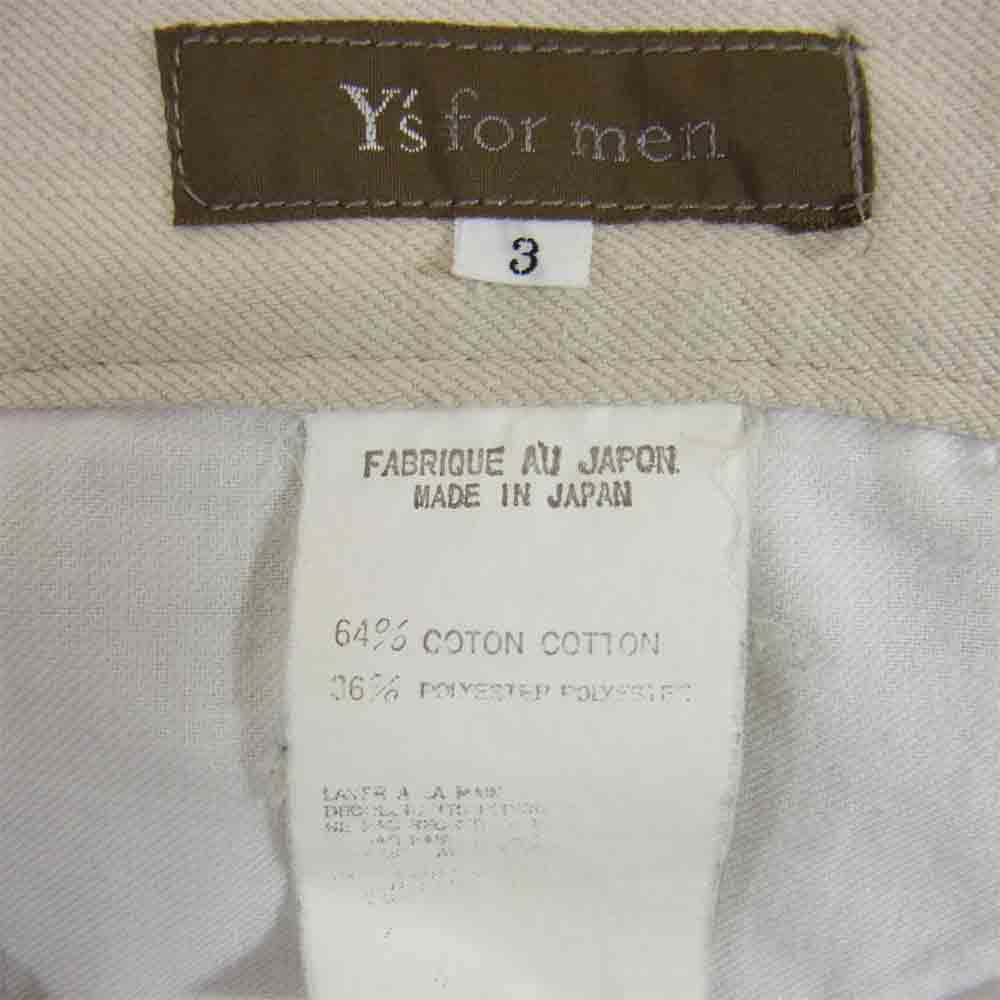 Yohji Yamamoto ヨウジヤマモト Y's for men ワイズフォーメン ペインター パンツ オフホワイト系 3【中古】