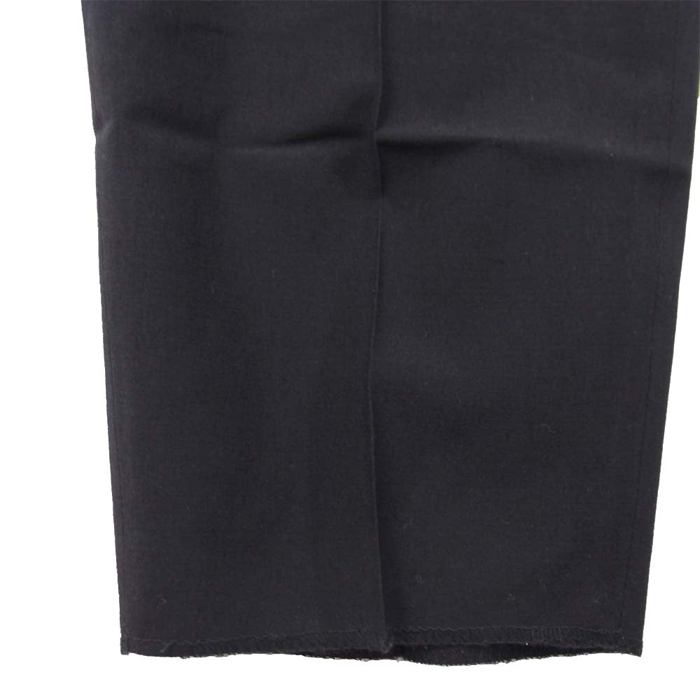 Yohji Yamamoto ヨウジヤマモト POUR HOMME プールオム 丸ロゴ 80s 初期タグ ウール 1タック パンツ ブラック系 L【中古】