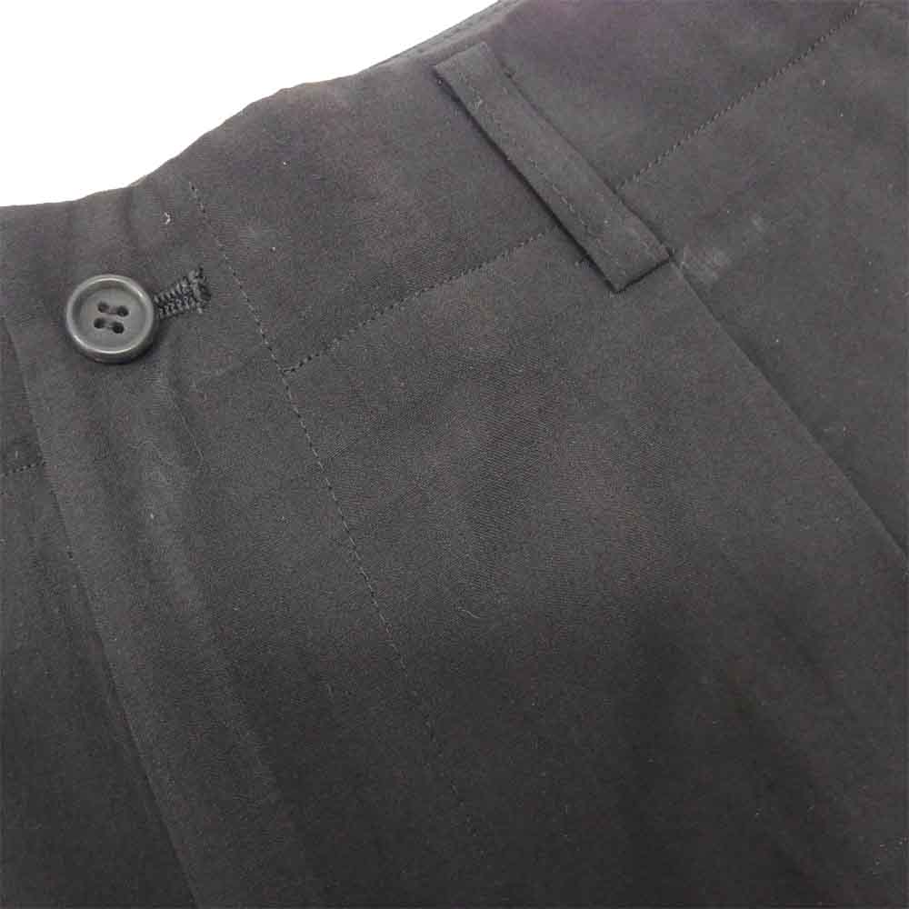 Yohji Yamamoto ヨウジヤマモト POUR HOMME プールオム 丸ロゴ 80s 初期タグ ウール 1タック パンツ ブラック系 L【中古】