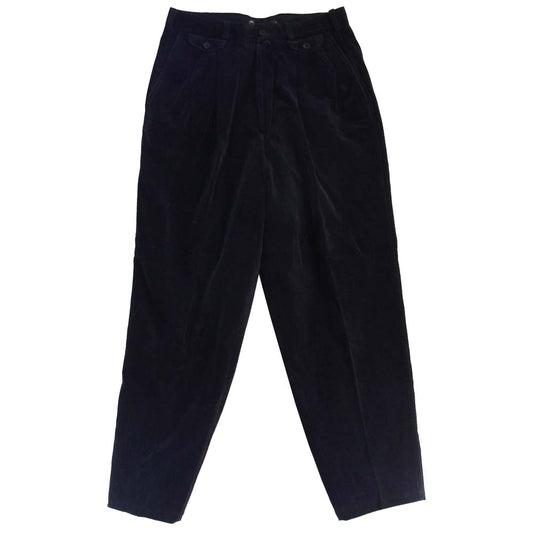 Yohji Yamamoto ヨウジヤマモト MJ-P10-003 Y's for men ワイズフォーメン ベロア フロントポケット 2タック パンツ  ブラック系 L【中古】