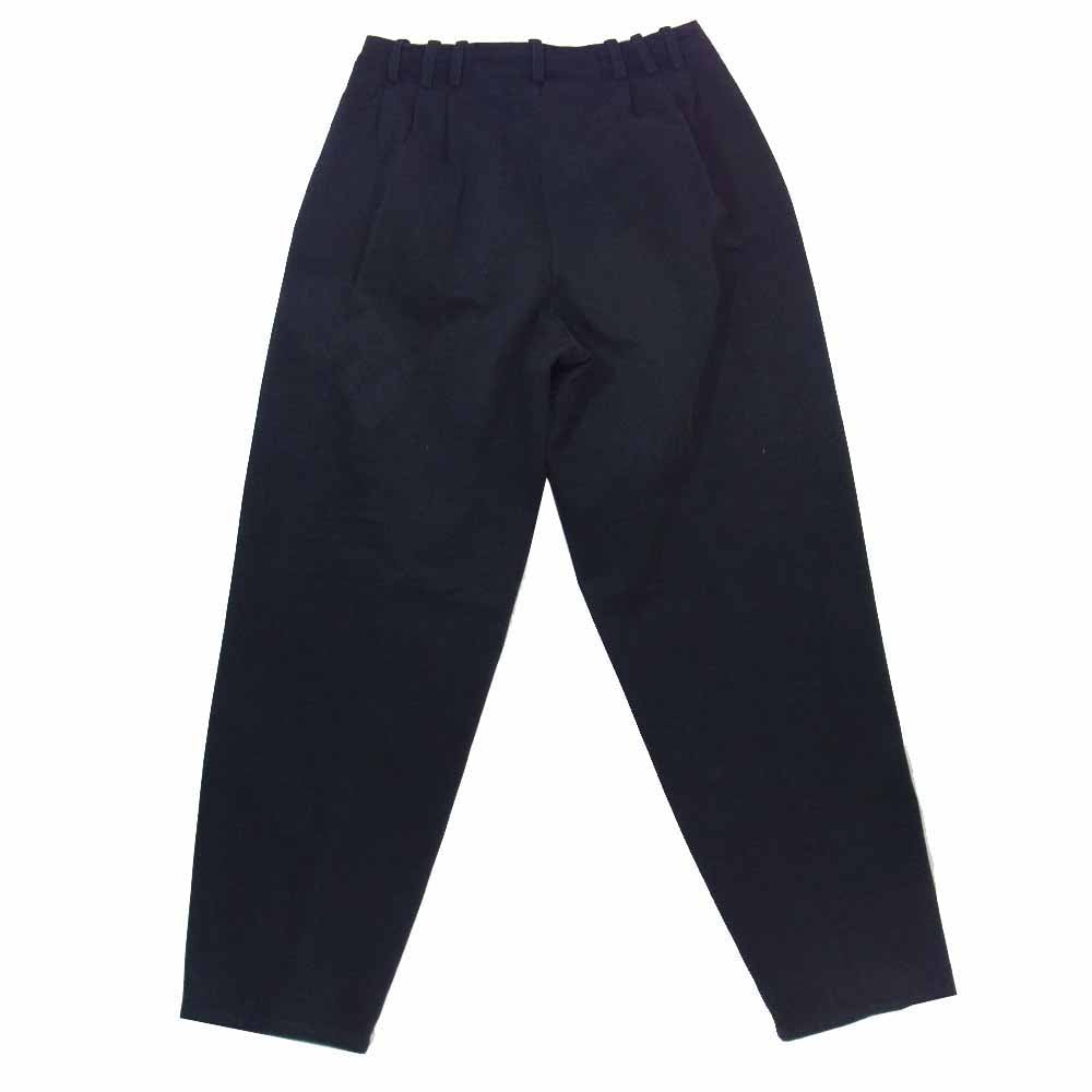 Yohji Yamamoto ヨウジヤマモト Y's for men ワイズフォーメン MQ-T17-024 強撚天竺 3タック パンツ ブラック系 M【中古】