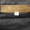 Yohji Yamamoto ヨウジヤマモト ML-P07-009 Y's for men ワイズフォーメン コットン 2タック テーパード ワイド パンツ グレー系 L【中古】