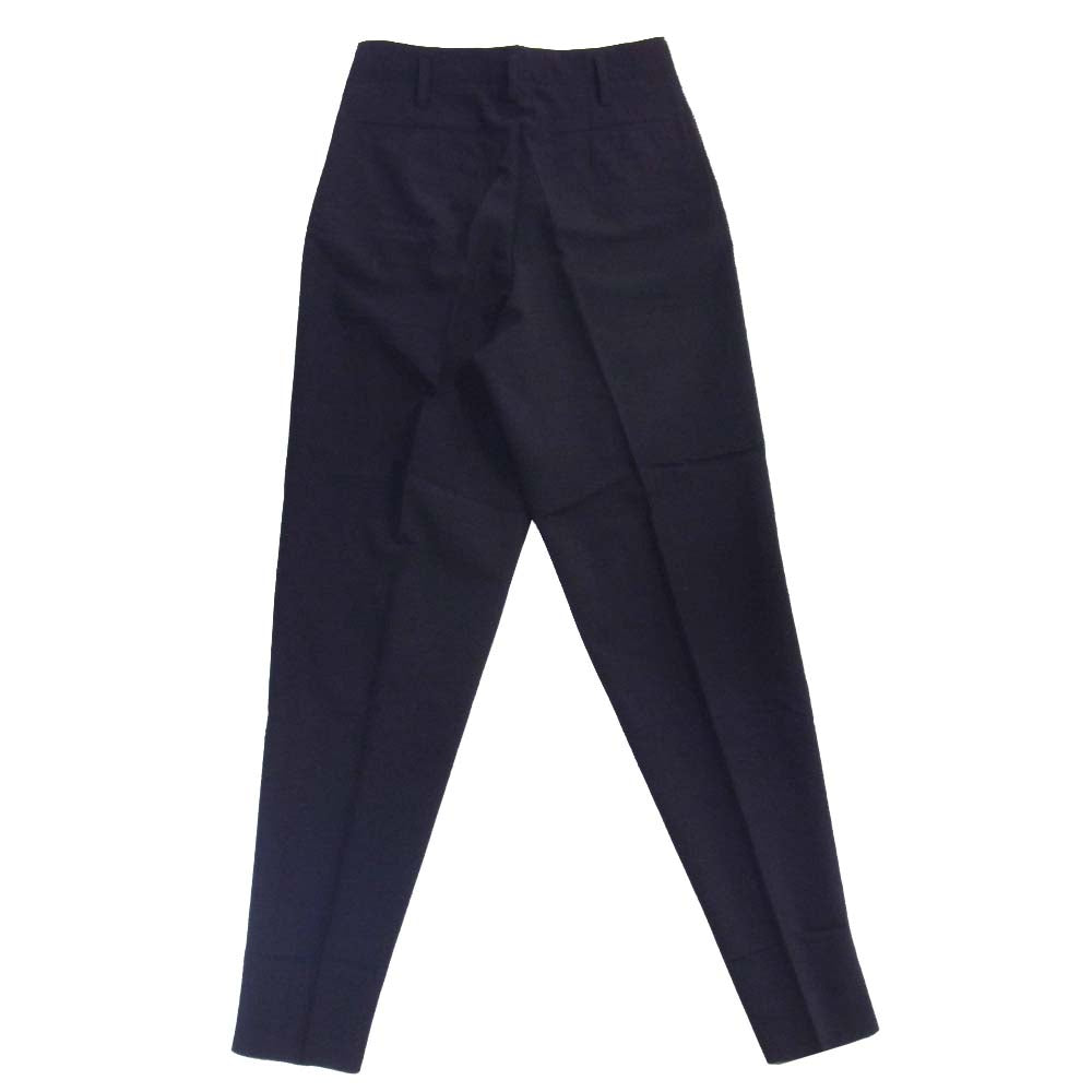 Yohji Yamamoto ヨウジヤマモト POUR HOMME プールオム 丸ロゴ 80s ウール 2タック パンツ ネイビー系 S【中古】