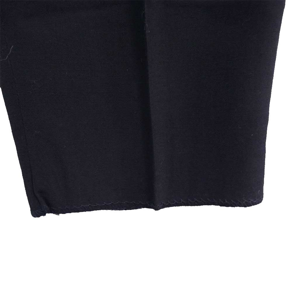 Yohji Yamamoto ヨウジヤマモト POUR HOMME プールオム 丸ロゴ 80s ウール 2タック パンツ ネイビー系 S【中古】