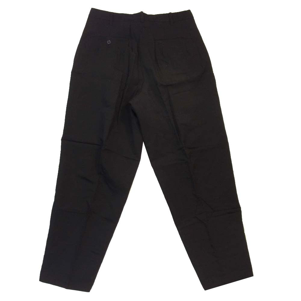 Yohji Yamamoto ヨウジヤマモト POUR HOMME プールオム 丸ロゴ 80s 初期タグ レーヨン ウール 2タック パンツ ブラック系 L【中古】