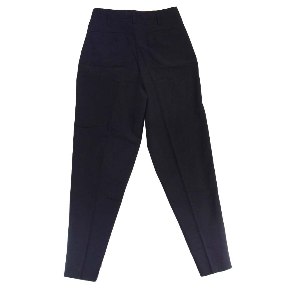 Yohji Yamamoto ヨウジヤマモト POUR HOMME プールオム 丸ロゴ 80s ウール 2タック パンツ ブラック系 S【中古】