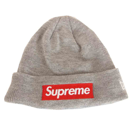Supreme シュプリーム 15AW NEW ERA ニューエラ Box Logo Beanie ボックス ロゴ ビーニー グレー系【中古】