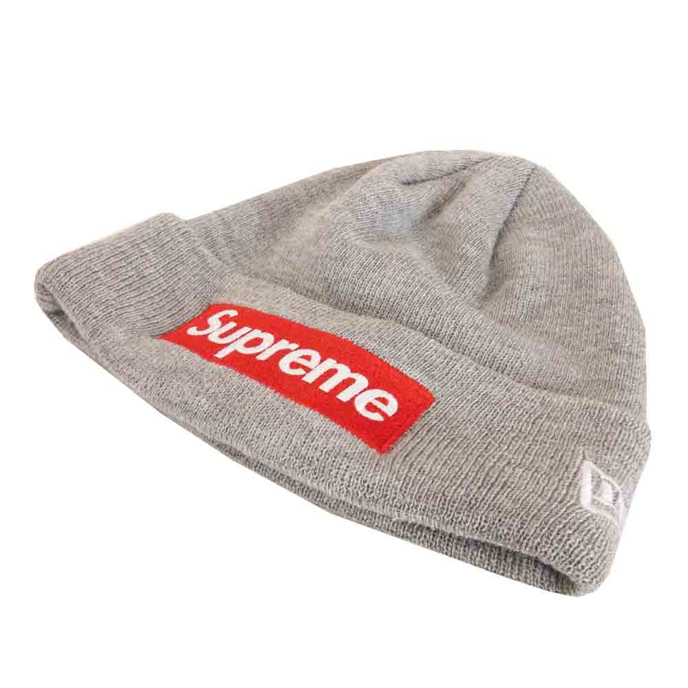 Supreme シュプリーム 15AW NEW ERA ニューエラ Box Logo Beanie ボックス ロゴ ビーニー グレー系【中古】