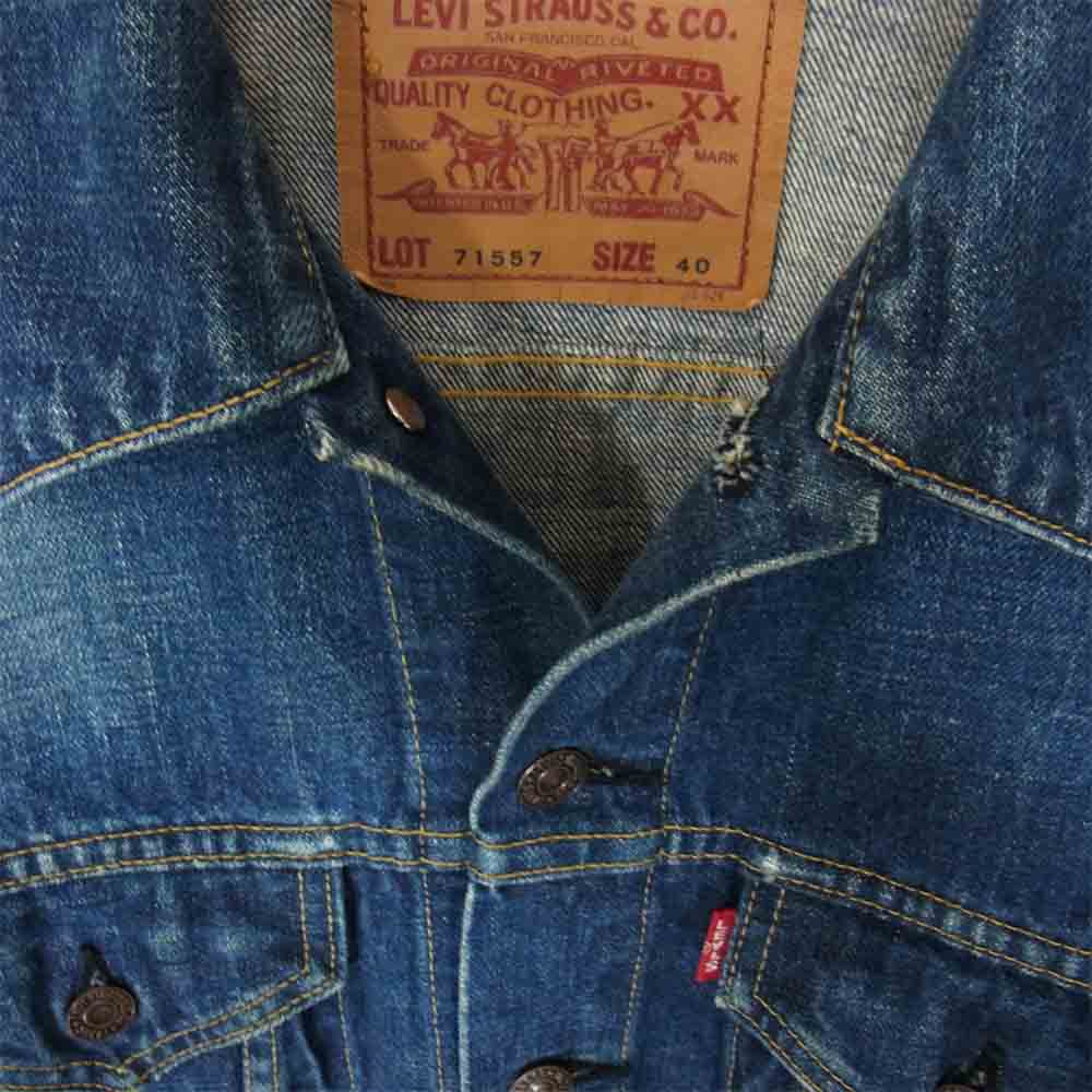 Levi's リーバイス 71557-0214 復刻 3rd ビックE インディゴブルー系 40【中古】