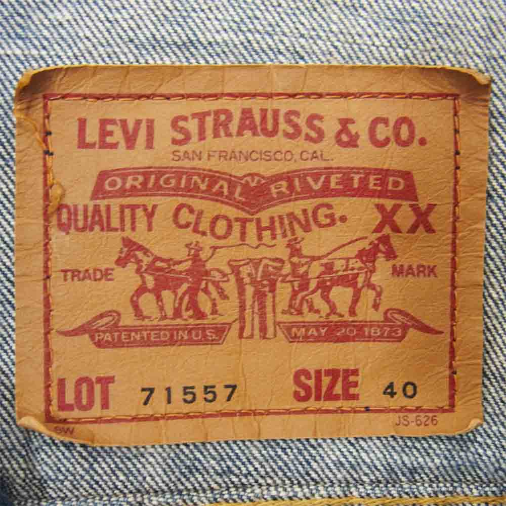 Levi's リーバイス 71557-0214 復刻 3rd ビックE インディゴブルー系 40【中古】