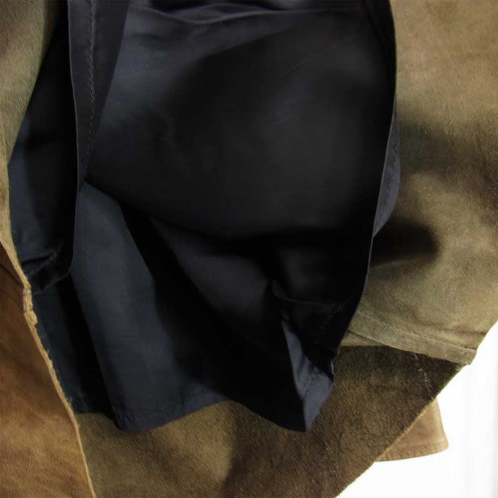 REDMOON レッドムーン Number One Leather コンチョ レザー シャツ ブラウン系 38【中古】