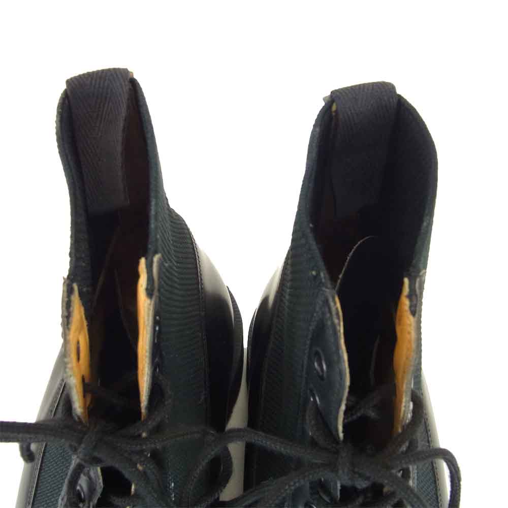 Yohji Yamamoto ヨウジヤマモト ワイズフォーメン Ys for men 英国製 レザー レースアップ ブーツ ブラック系【中古】