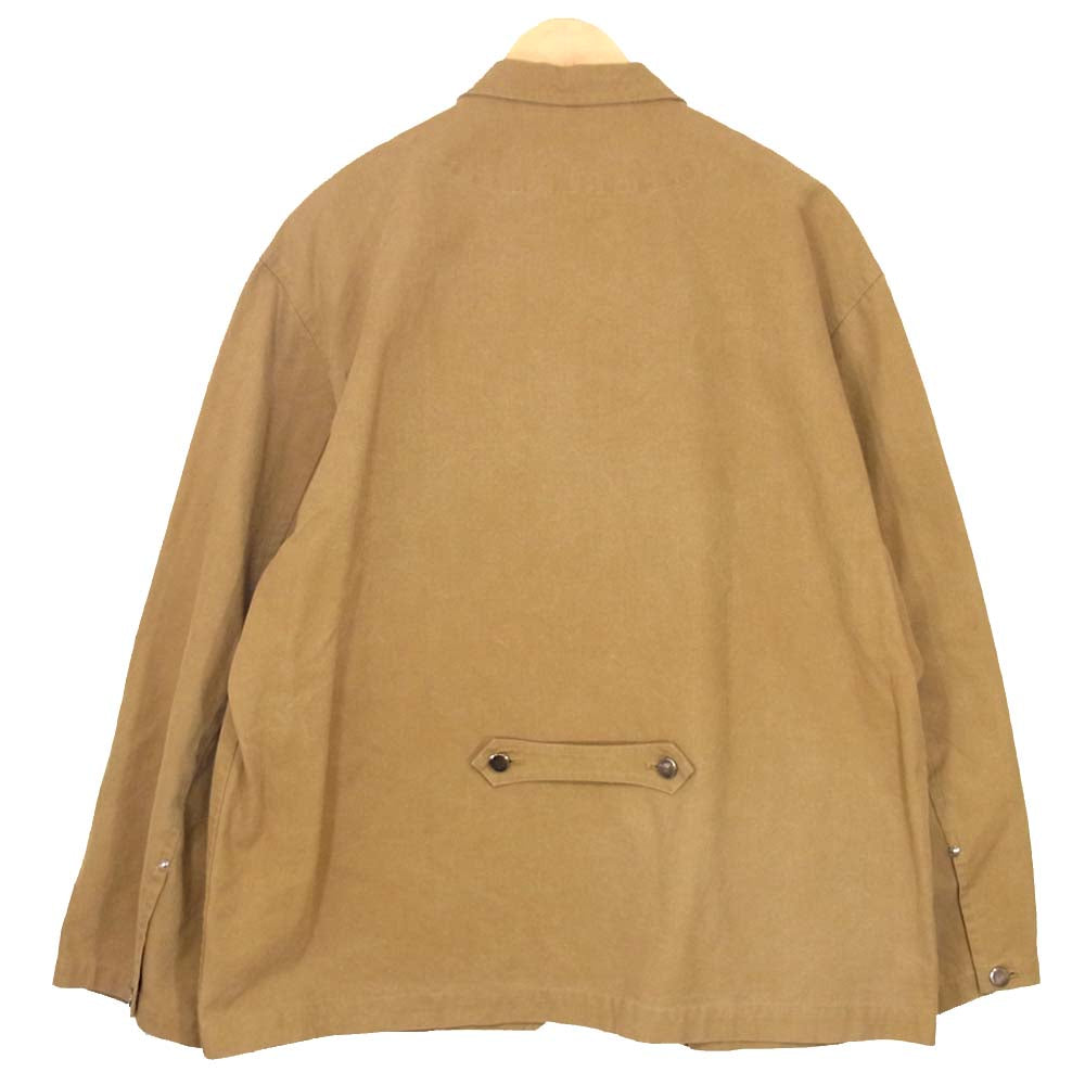 Yohji Yamamoto ヨウジヤマモト プールオム POUR HOMME 丸ロゴ 80s 初期タグ コットン カバーオール ジャケット ベージュ系 M【中古】