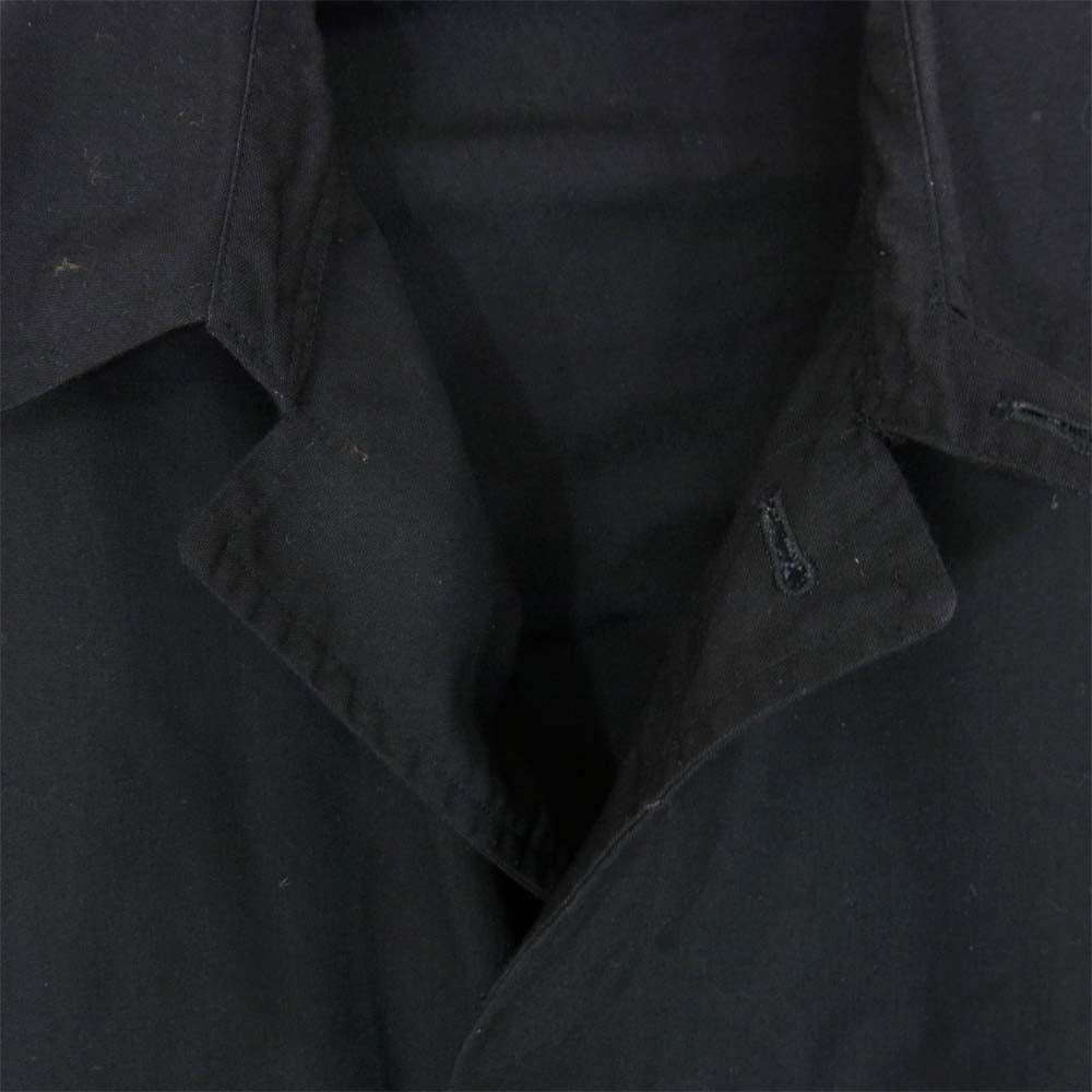 Yohji Yamamoto ヨウジヤマモト ME-C07-600 ワイズフォーメン Ys for men ナイロン キャンバス ステンカラー コート ブラック系 サイズ表記無【中古】