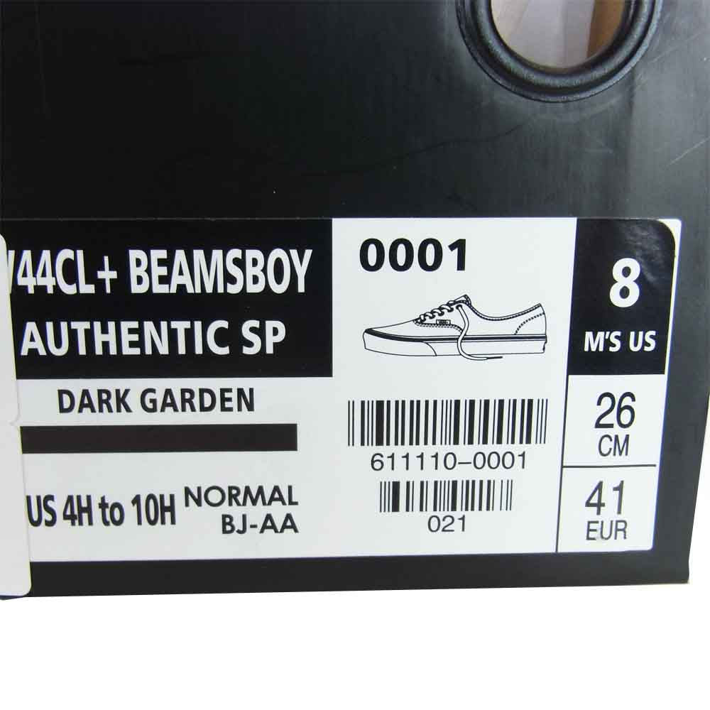 VANS バンズ × BEAMS BOY ビームスボーイ 別注 フラワー Authentic スニーカー マルチカラー系 26cm【新古品】【未使用】【中古】