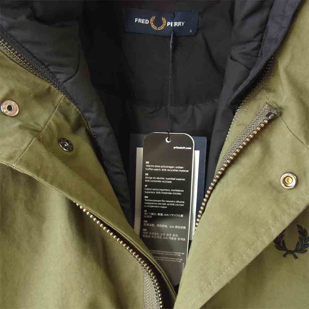 FRED PERRY フレッドペリー J9533 モッズコート カーキ系 S【新古品】【未使用】【中古】